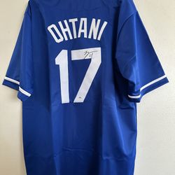 Shohei Ohtani signed Los Angeles LA Dodgers autographed custom jersey w/COA L 00