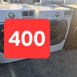 Lg Washer And Dryer Set Electric 30-day Warranty 