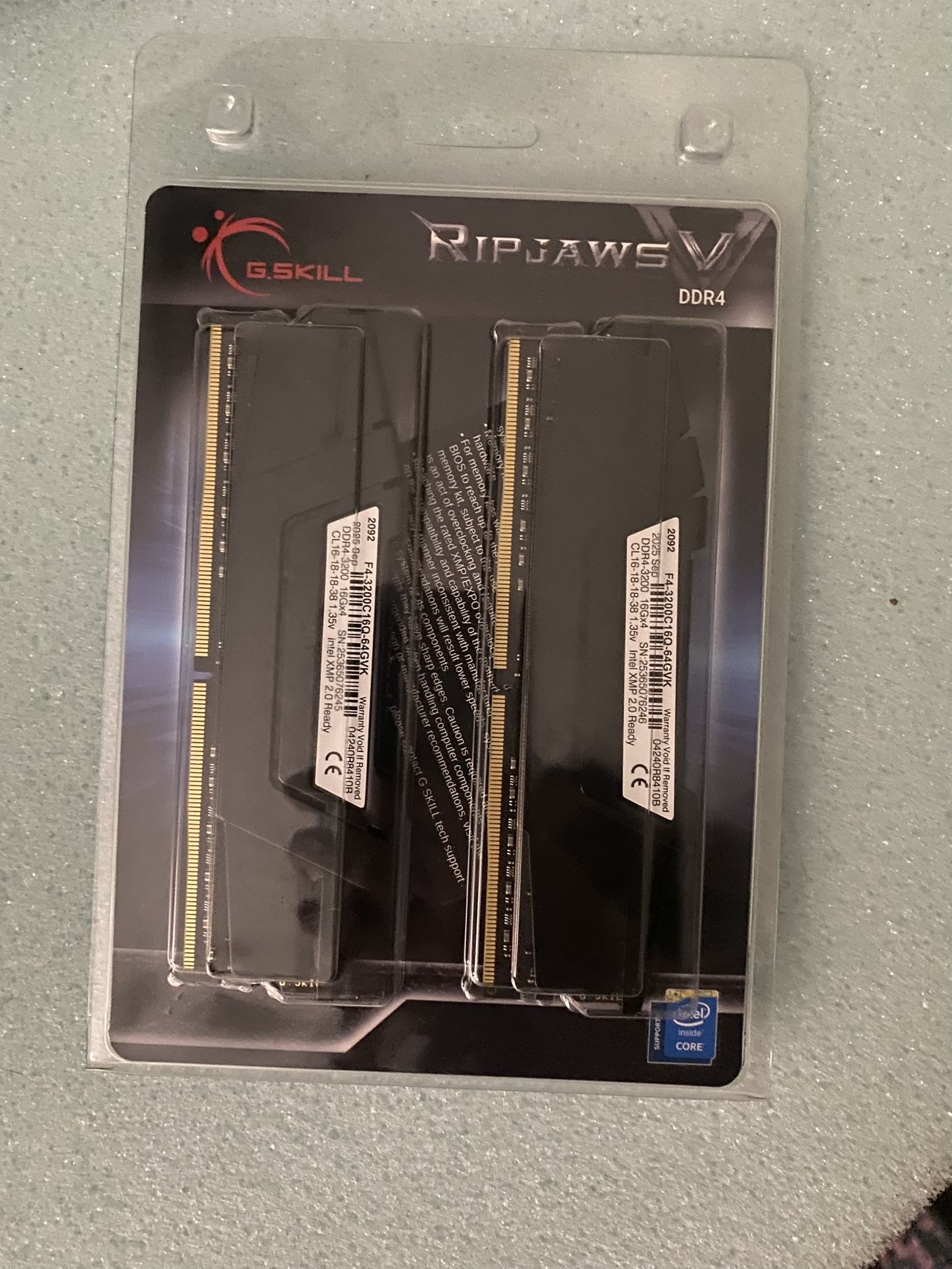 G.Skill Ripjaws V 64GB DDR4-3200MHz RAM