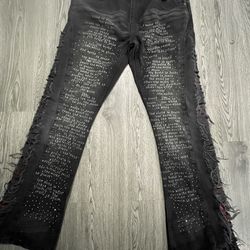 R3bêl stacked fited jean