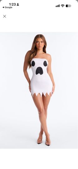 Ghost bodycon costume dress ! Size  Medium & Large available