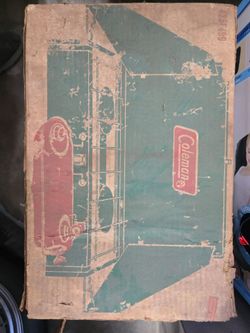 Vintage Coleman stove with box