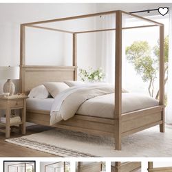 Pottery Barn Canopy Bed Set