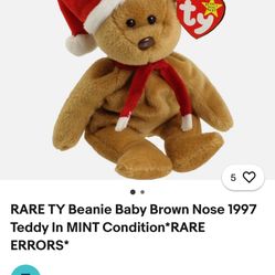 beanie baby - brown nose 