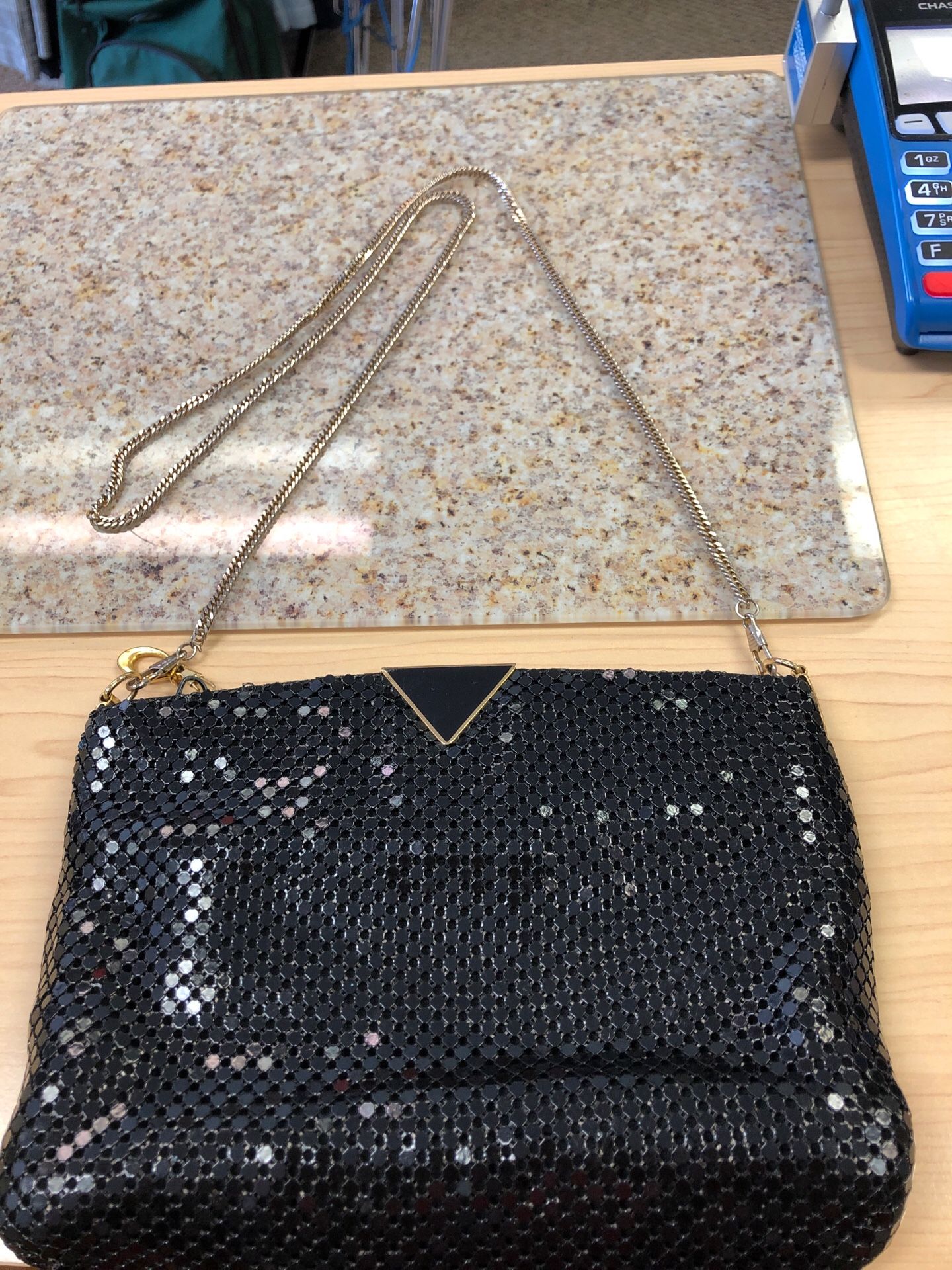 Vintage ELKA black mesh handbag