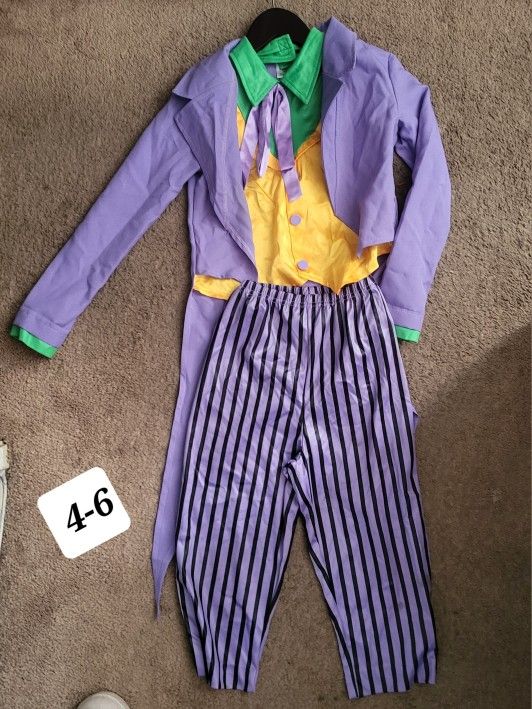 Joker Costume Kid 4-6t