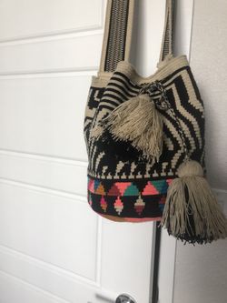 Authentic Wayuu Mochila bag , Large ! From Columbia