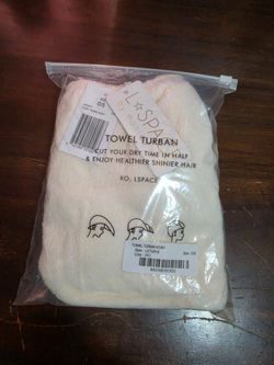 TOWEL TURBAN IVORY  L SPACE