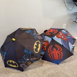 Spiderman Batman Umbrellas