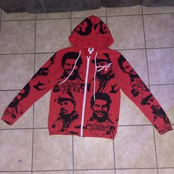 new with tags authentic red asaali og cartel hoodie