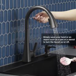 KITCHEN FAUCET - KOHLER R26281-SD-BL Maxton Touchless Pull-Down Kitchen Faucet with soap/Lotion Dispenser, Matte Black