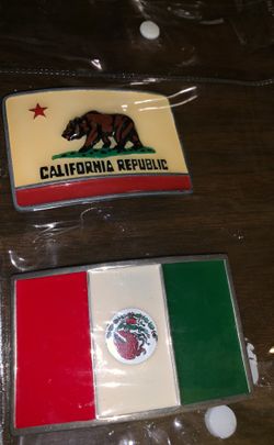 2 belt buckles