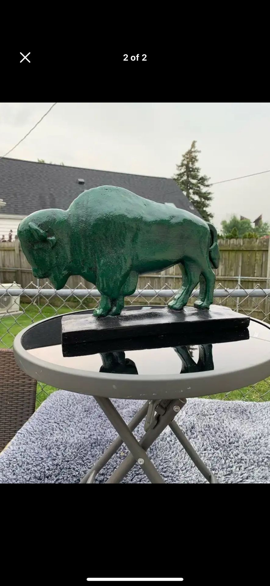The Old Irish Buffalo Statue