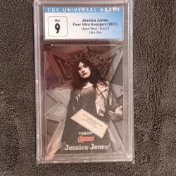 Jessica Jones 2022 Fleer Ultra Marvel Ultra Stars Insert PSA 9