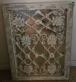 Rustic style hanging mirror