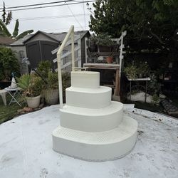 Pool Stairs Wedding Cake Pool Steps