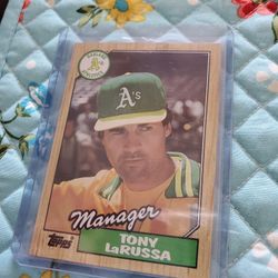 Tony Larussa Baseball Cards 