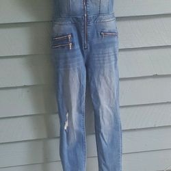 Bebe Denim Jumpsuit