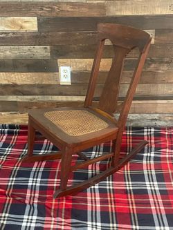 Vintage Solid Wood Rock Chair