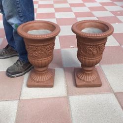 New Flower Pots Made Out Of Cement Perfect Gift 