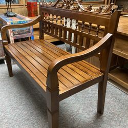 Loveseat Teak indoor bench NEW