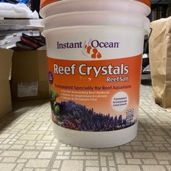 Instant Ocean Reef Crystals 160 Gallon Unopened Bucket Salt