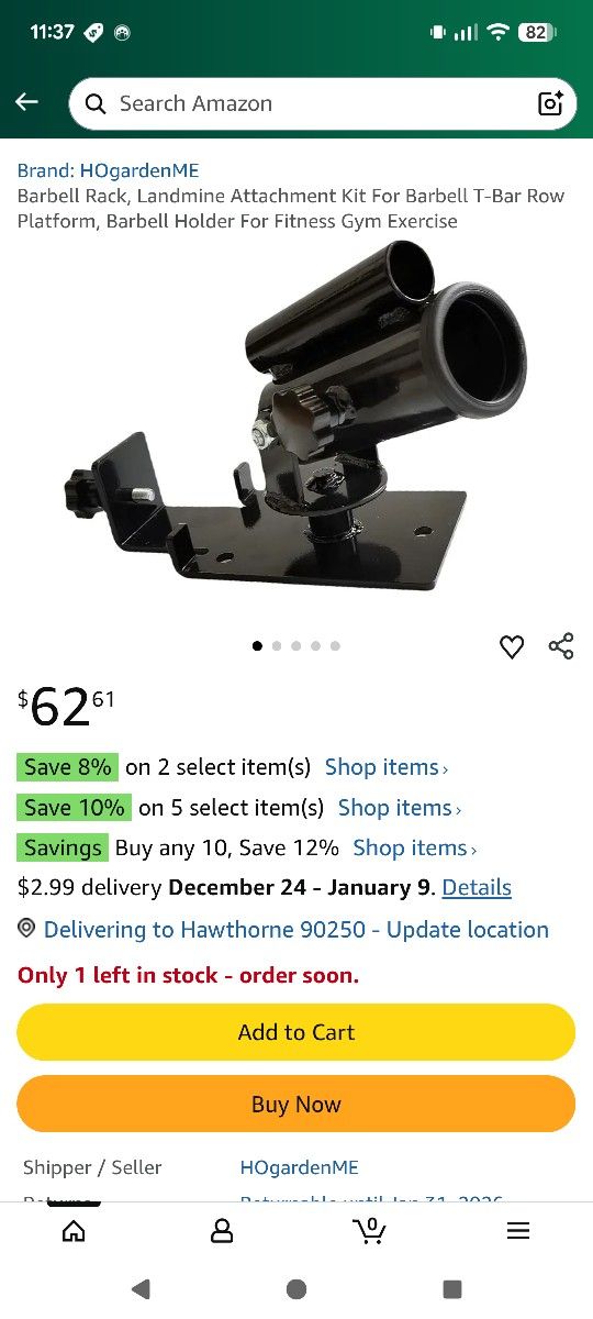 New Barbell Rack, Landmine Attachment Kit