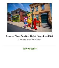 Sesame place full day pass for July 27 2026