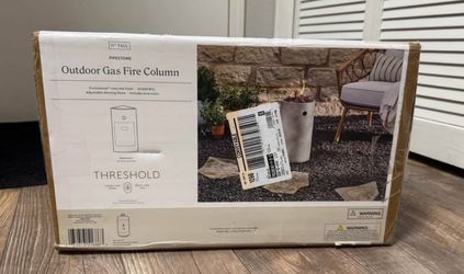 Brand New Threshold Outdoor Gas Fire Column – Sealed Box