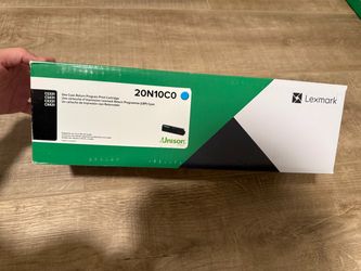 2x Lexmark 20N10C0 Cyan Toner – Opened but Unused (Genuine OEM)