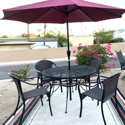 ❤️🖤 Excellent Condition 6 Piece Outdoor Patio Set❌Pls Read Desc