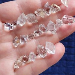 10pcs. Mini Herkimer Diamonds AAAA QUALITY Lot Double Terminated 
