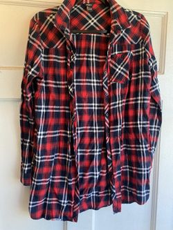 Forever 21 Long Sleeve Plaid Tee