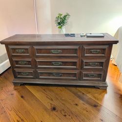 Brown wood real dresser pickup only