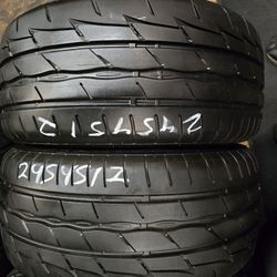 2 Tires 245.45.17 Firestone Firehawk 99 % Tread Dot 0325