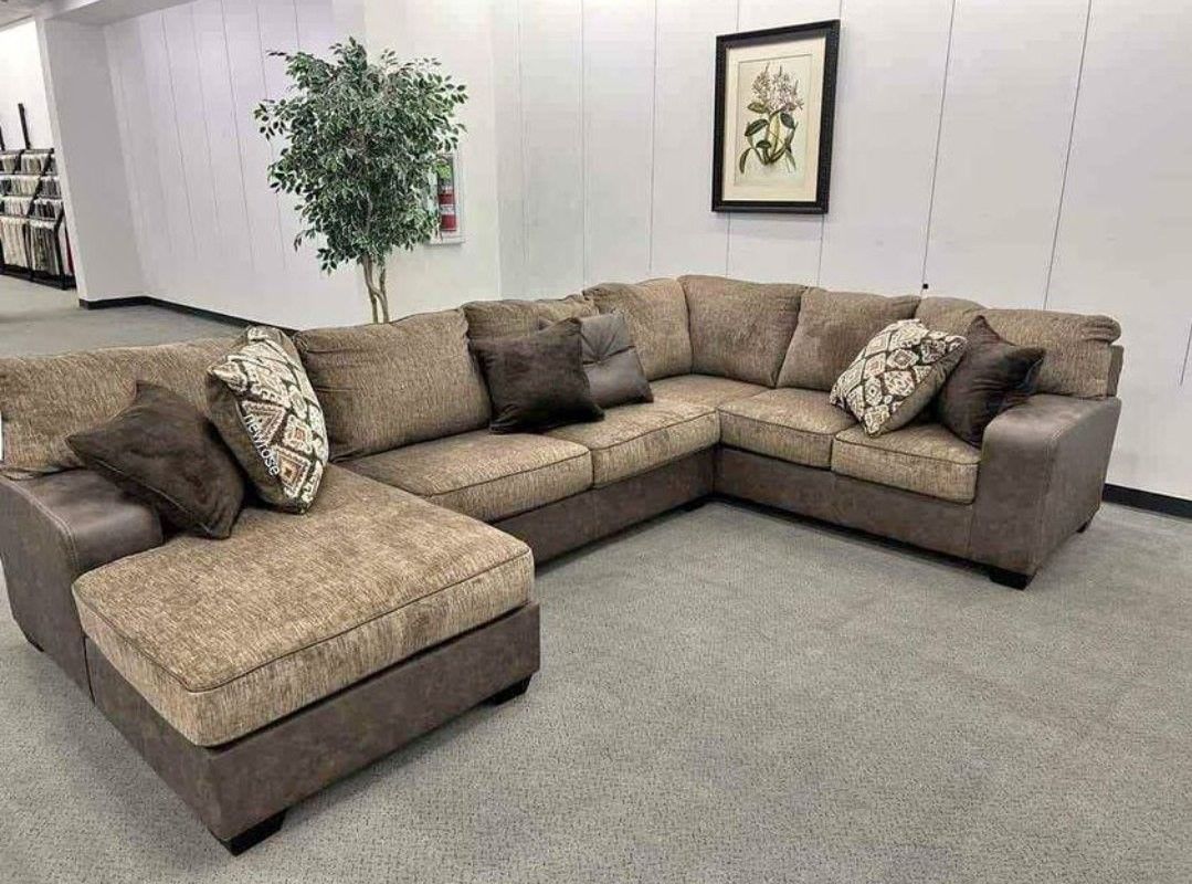 🍄 Abalonee 3 Pieces Sectionall With Chaisee | Loveseat | Couch | Sofa | Sleeper| Living Room Furniture| Garden Furniture | Patio Furniture