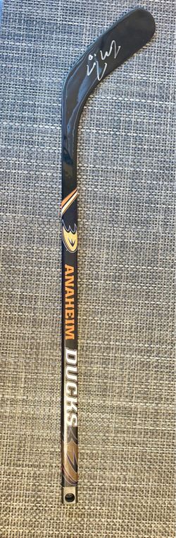 Ryan getzalf and Cory Perry personally signed Ducks mini stick