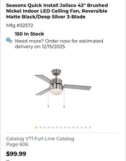 42” Ceiling Fan 