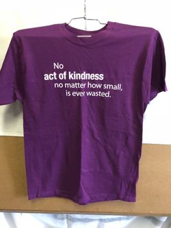 Kindness T-Shirt purple - size medium