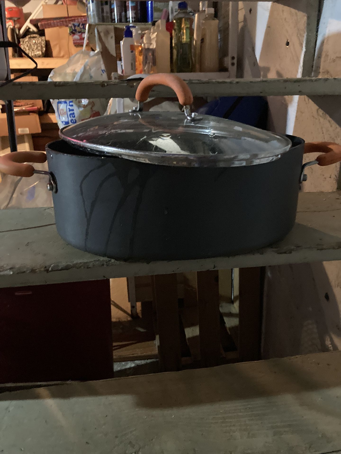 Deep Oval Stew Or Other Cooking Pot, Very Heavy Duty