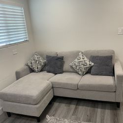 Small Light Gray Couch 200$ OBO