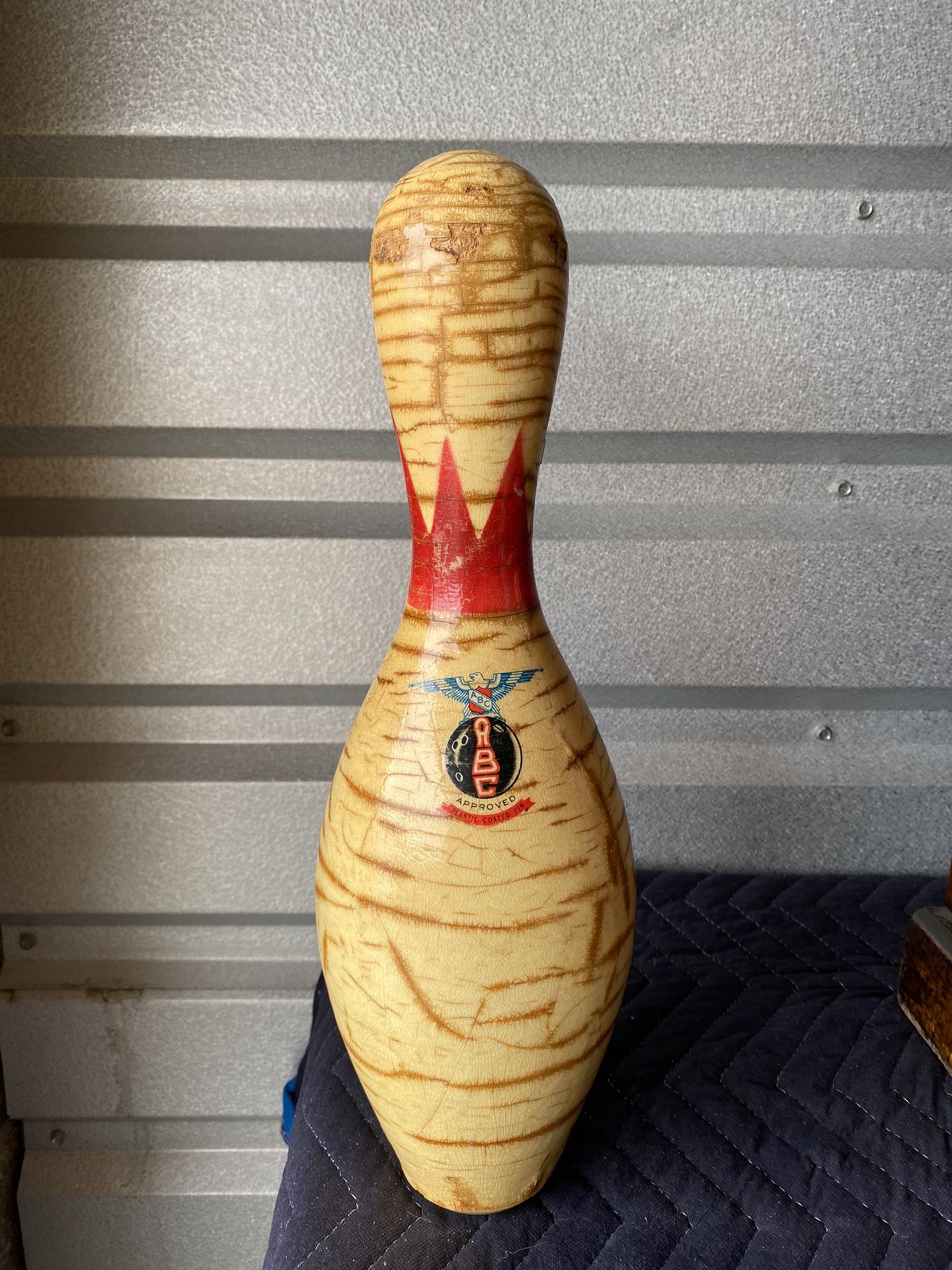 Old Bowling Pin Decoration