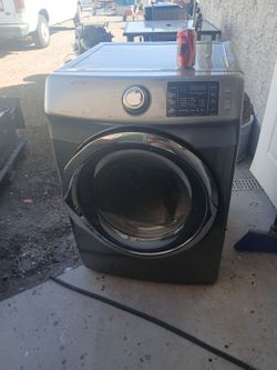 Set of samsung stainless steel with pedestal wash and dryer