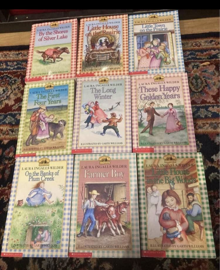 Available ✅Set Of Laura Ingalls Wilder Kid’s Books, The Little House On The Prairie Set