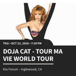 Doja Cat - Tour Ma Vie World Tour 2026