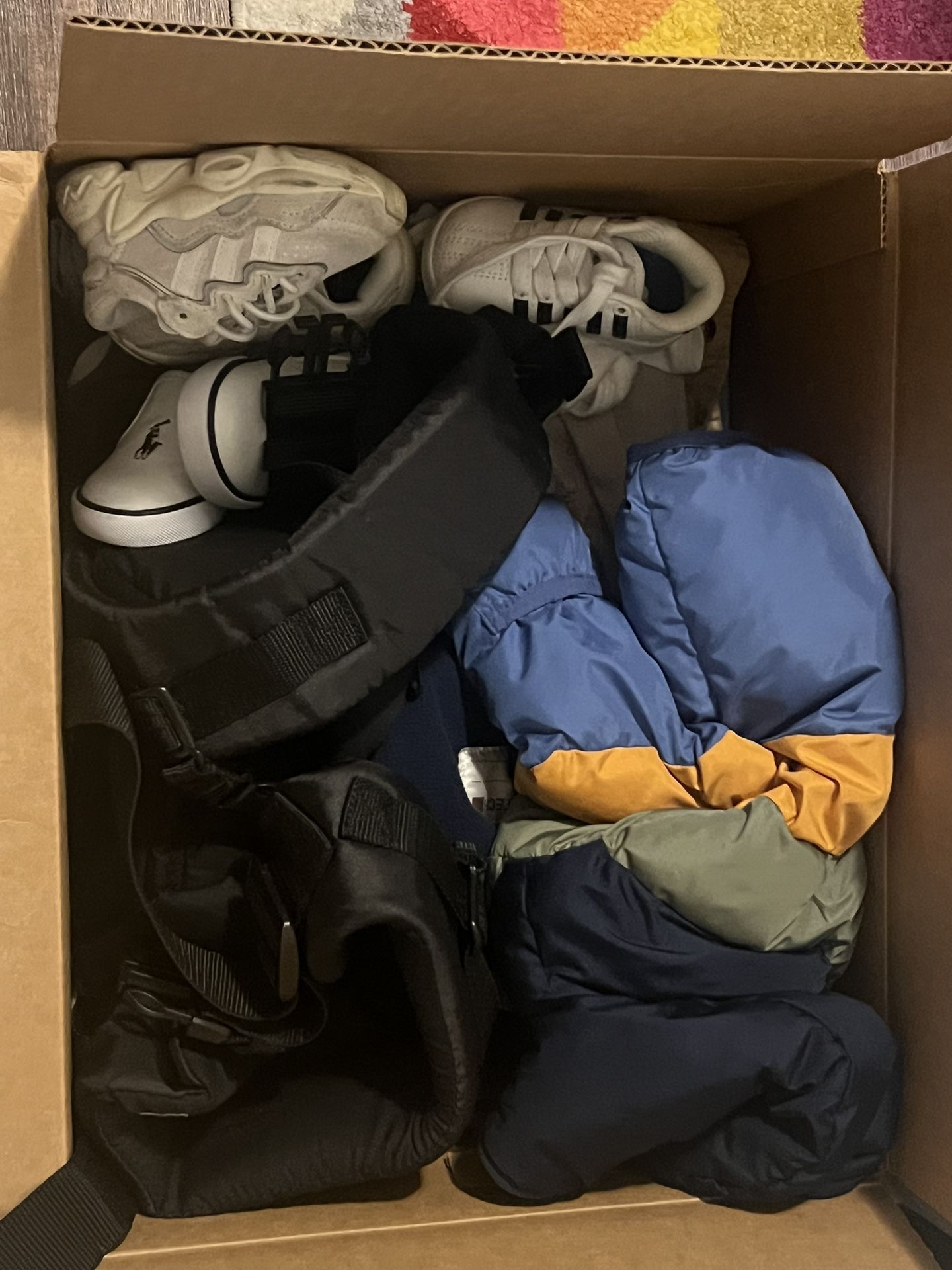 Box Of Various Baby clothes