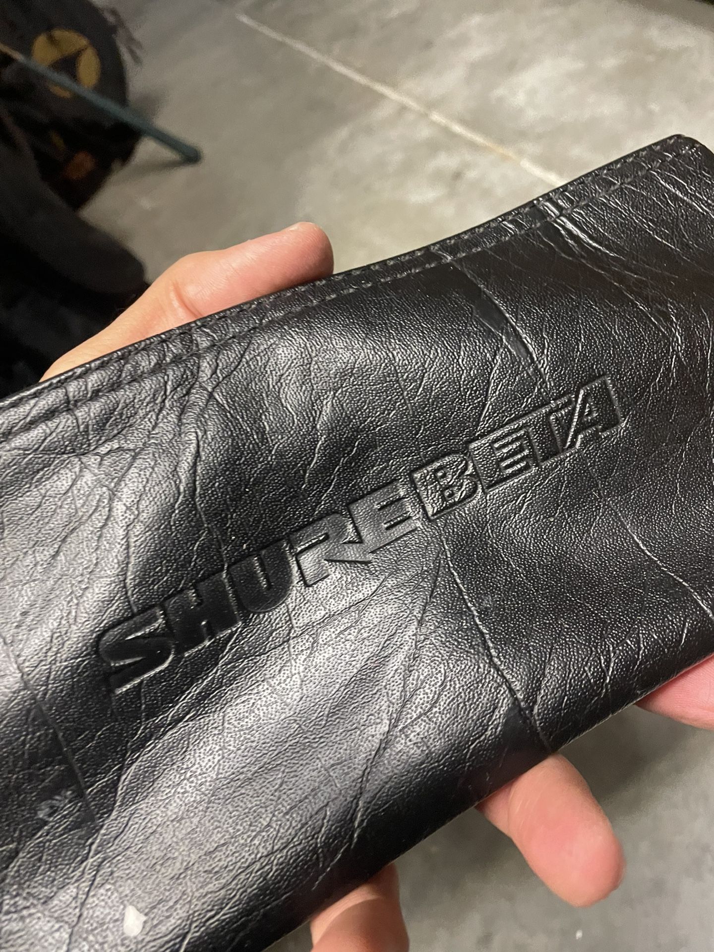 Shure microphone vinyl bag