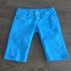 True Religion womens bermuda denim shorts size 28