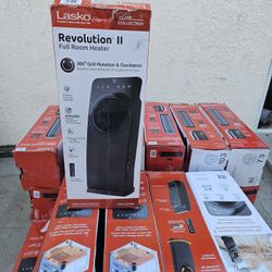 NEW EACH FOR SALE LASKO HEATERS FULL BIG ROOM NEW MODELS,ECO ELECTRIC SAVER,ROTATE,OSCILLATOR, DIGITAL INCLUDING REMOTE CONTROL FOR ANY QUESTION TEXT 
