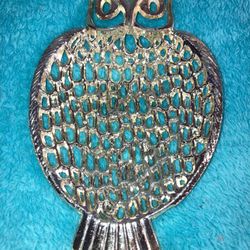 Ben Rickert Gold Tone Owl Soap Dish